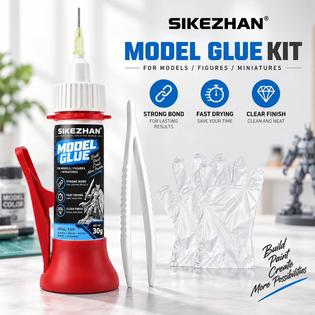 Woodworking Glue - Lem Model SIKEZHAN 30g, Kit Perekat