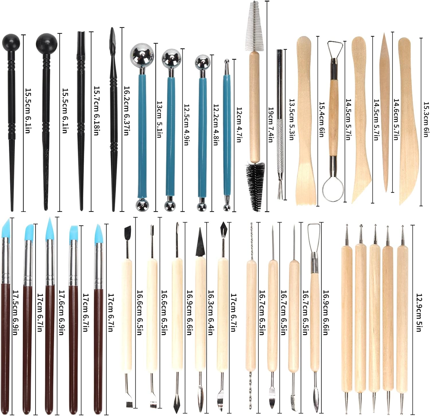 Kit alat patung tanah liat tem - Wood Chisel Set ulasan dan harga