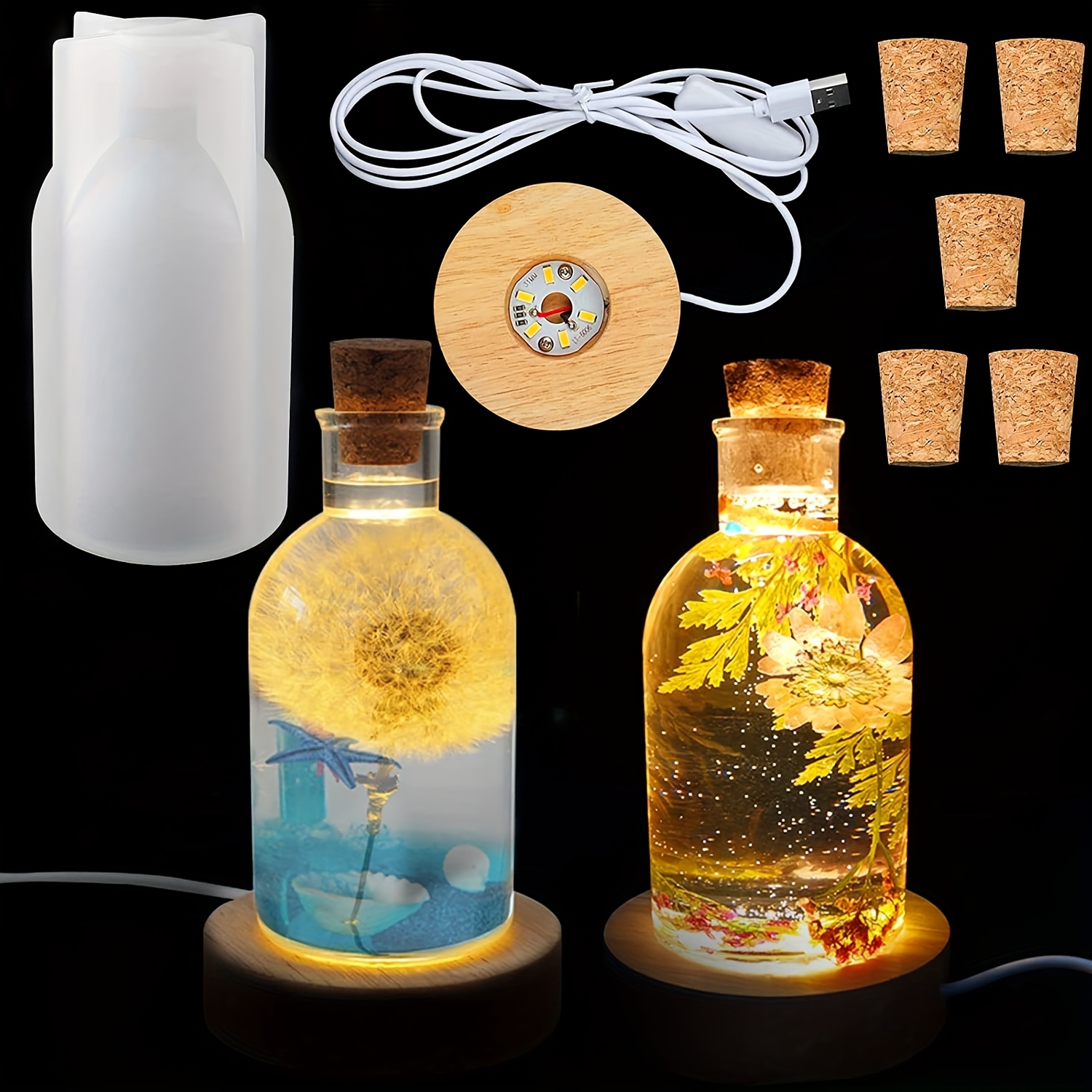 Set Cetakan Resin Lampu Botol  - Woodworking Resin ulasan dan harga