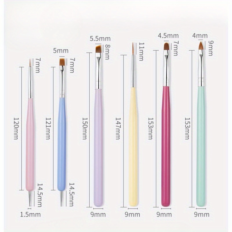 6pcs Set Kuas Seni Kuku Alat M - Wood Chisel Set ulasan dan harga