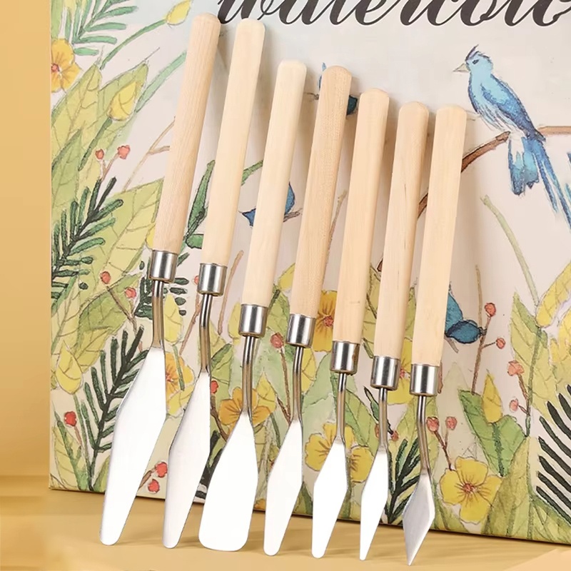 7 Buah/Set Set Pisau Lukisan M - Drawknife Blade ulasan dan harga