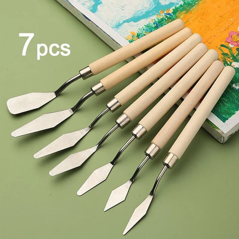 7 Buah/Set Set Pisau Lukisan M - Drawknife Blade ulasan dan harga