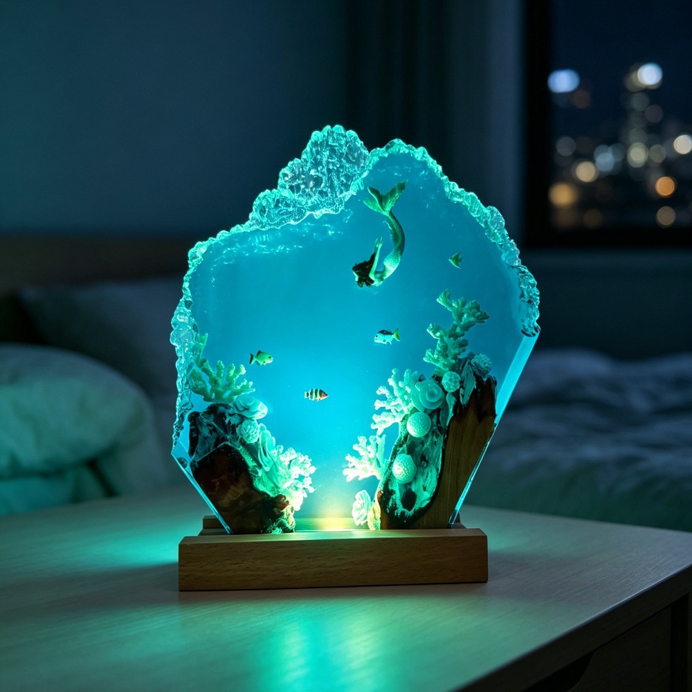 Patung Putri Duyung Laut Dalam - Woodworking Resin ulasan dan harga