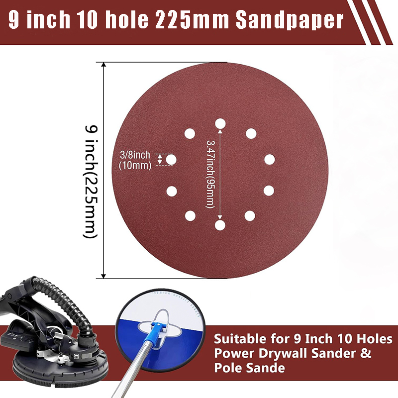 20 Pcs 9 Inch 225mm 10 Lubang  - Woodworking Wallpaper ulasan dan harga
