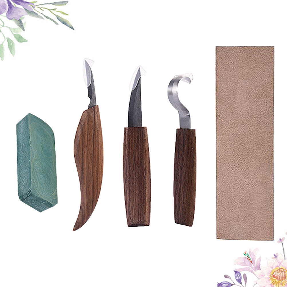 5pcs Set Peralatan Ukir Kayu B - Wood Chisel Set ulasan dan harga