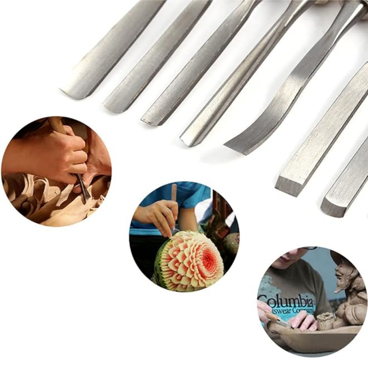 12 Buah Set Pahat Ukir Kayu, S - Wood Chisel Set ulasan dan harga